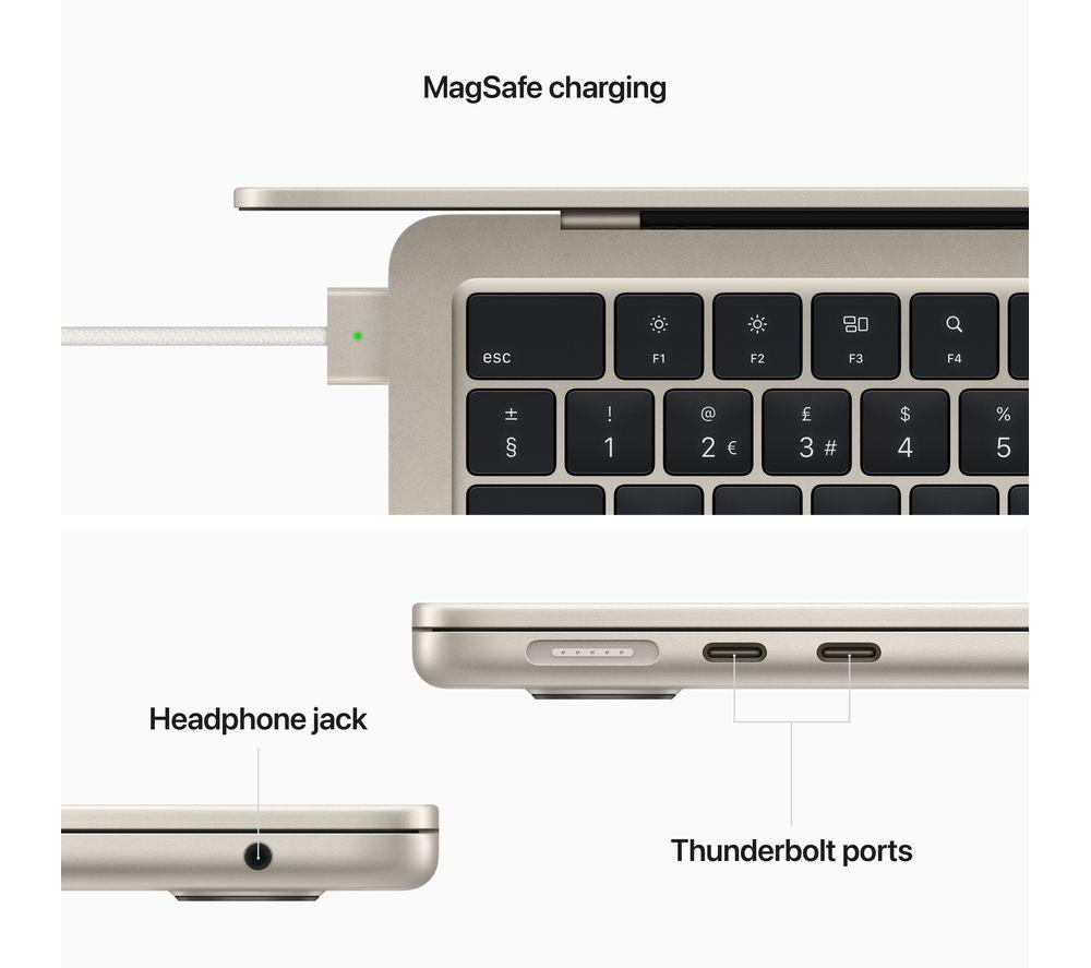 APPLE MacBook Air 13.6' (2022) - M2, 512 GB SSD, Starlight - image 6