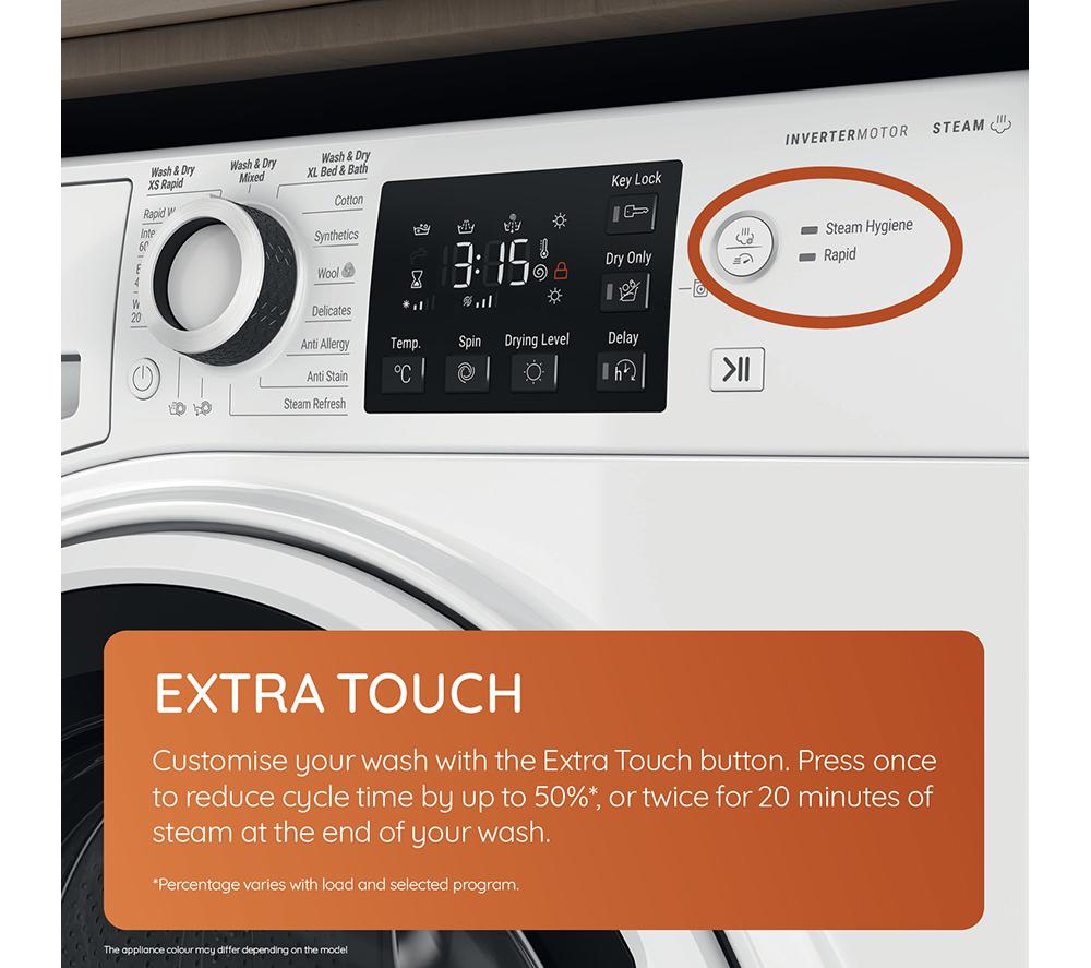 HOTPOINT NDB 11724 W UK 11 kg Washer Dryer - White image number 9 of 14