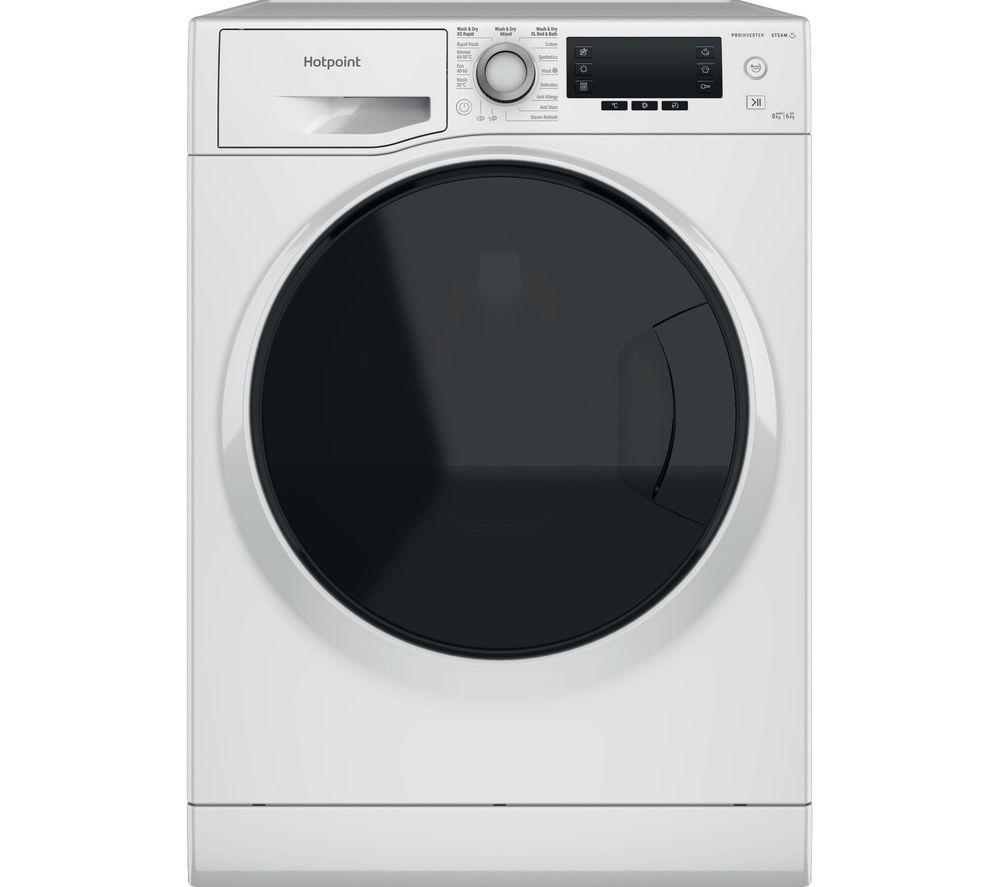 HOTPOINT ActiveCare NDD 8636 DA UK 8 kg Washer Dryer - White, White