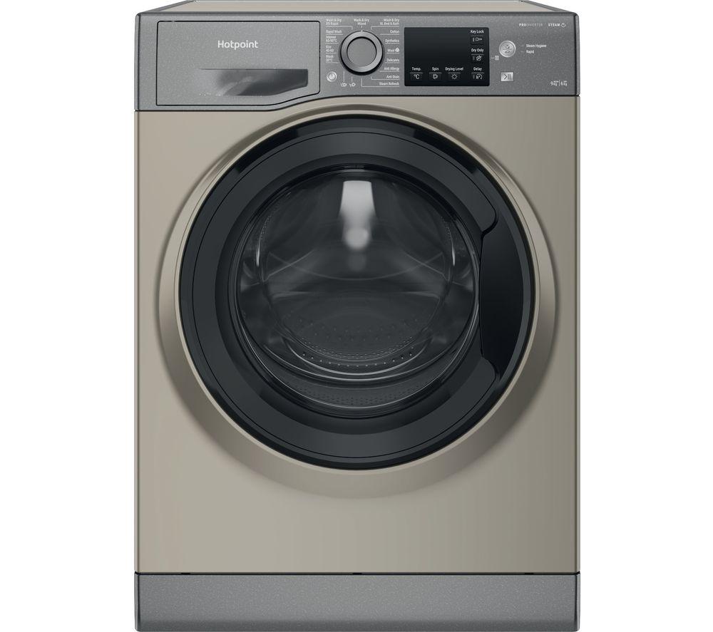 HOTPOINT NDB 9635 GK UK 9 kg Washer Dryer - Graphite, Silver/Grey