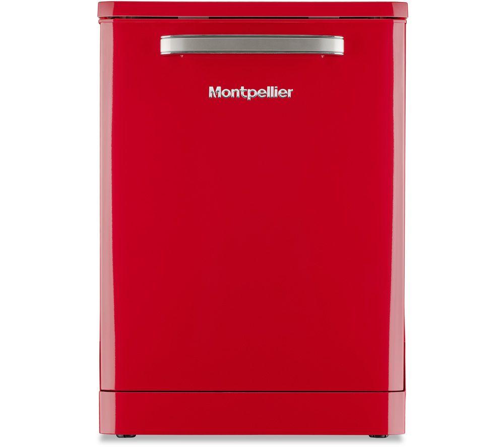 MONTPELLIER MAB1353R Full-size Dishwasher - Red