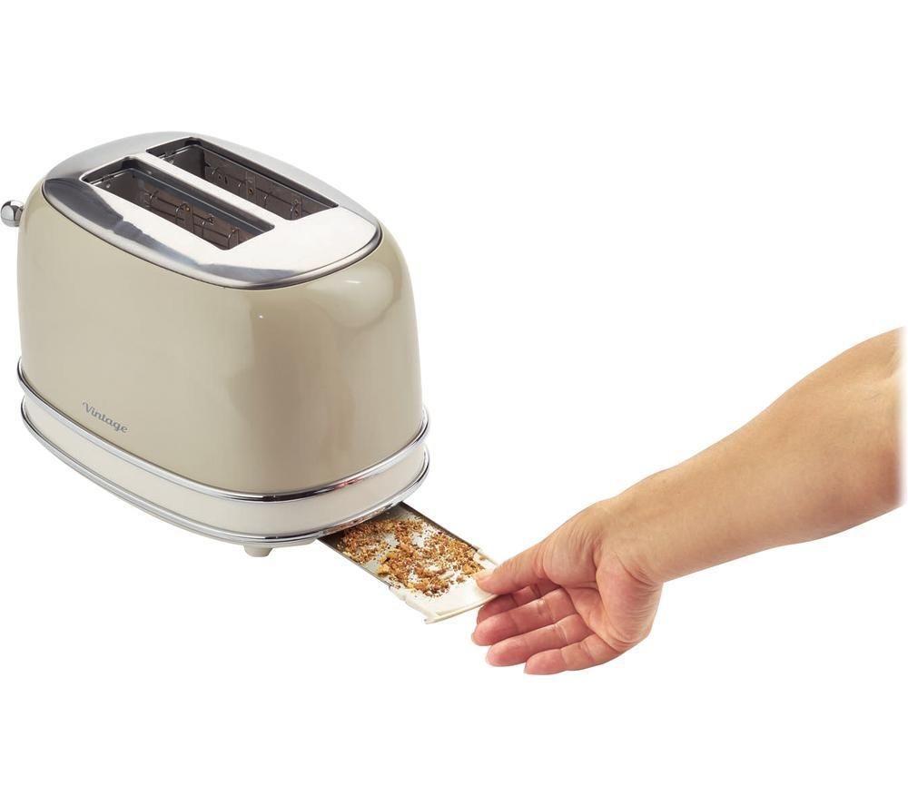 ARIETE Vintage 155 2-Slice Toaster - Beige image number 2 of 5