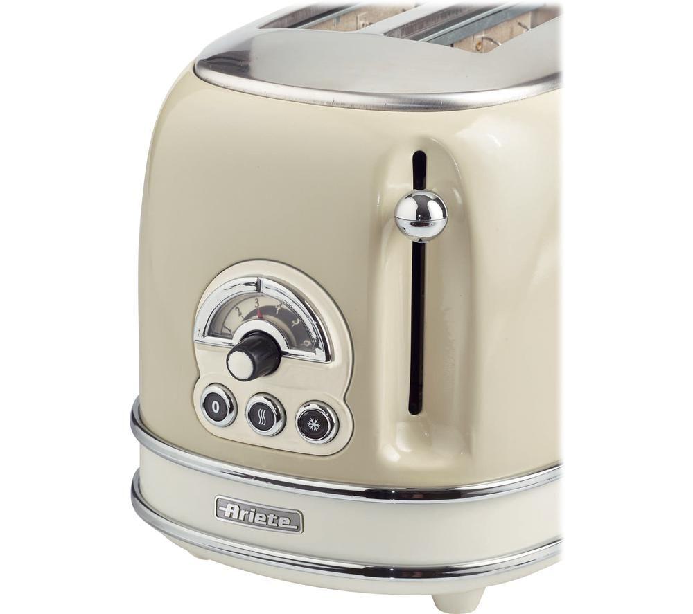 ARIETE Vintage 155 2-Slice Toaster - Beige image number 3 of 5
