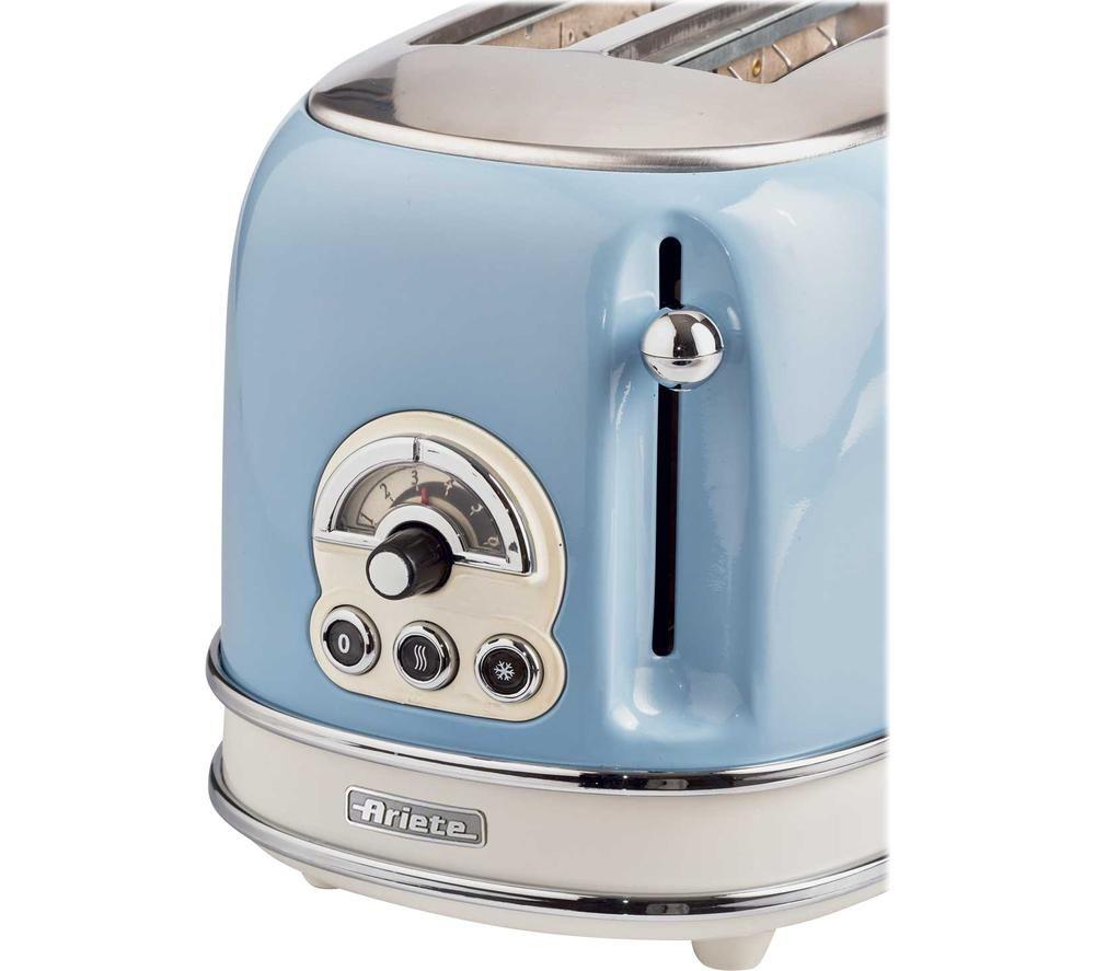 ARIETE Vintage 155 2-Slice Toaster - Blue image number 2 of 4