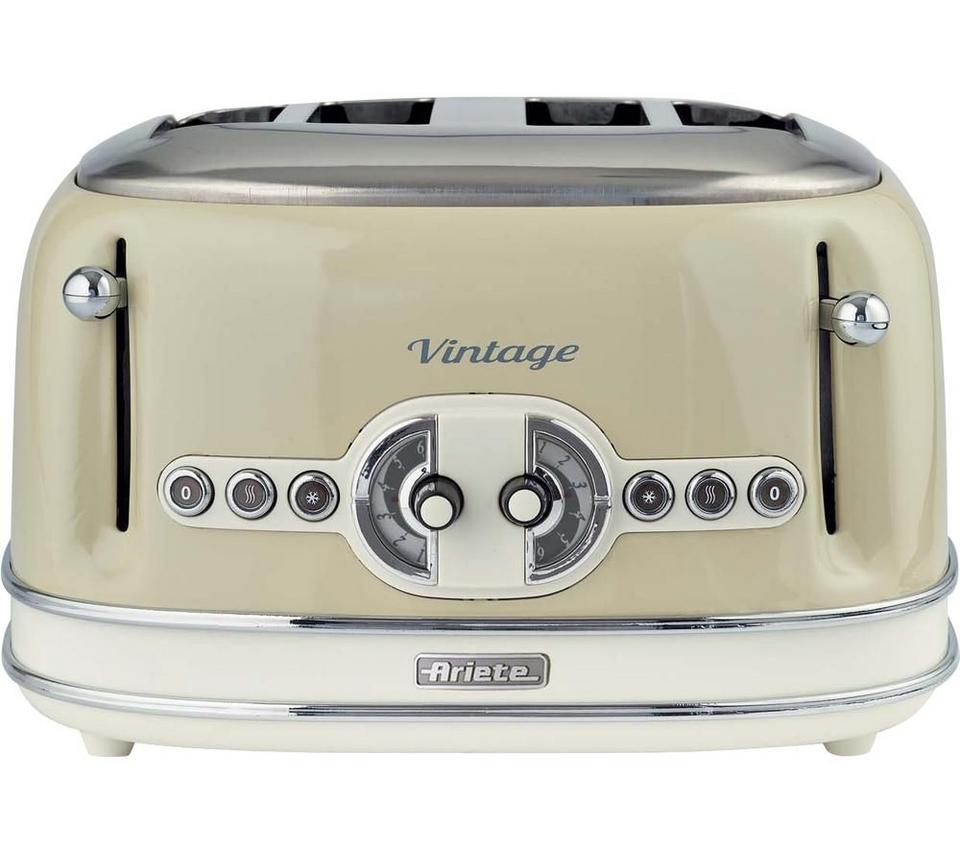 ARIETE Vintage 156 4-Slice Toaster - Beige