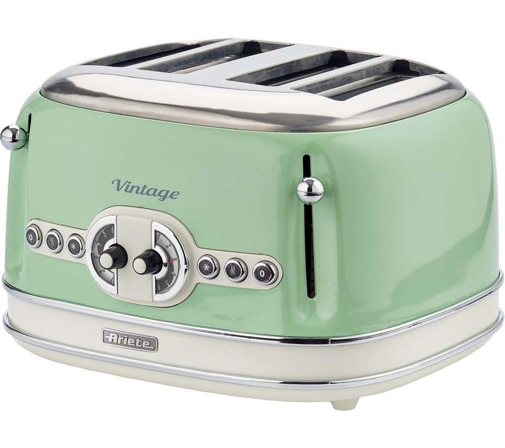 ARIETE Vintage 156 4-Slice Toaster - Green image number 2 of 4