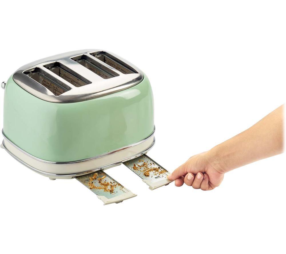 ARIETE Vintage 156 4-Slice Toaster - Green image number 3 of 4