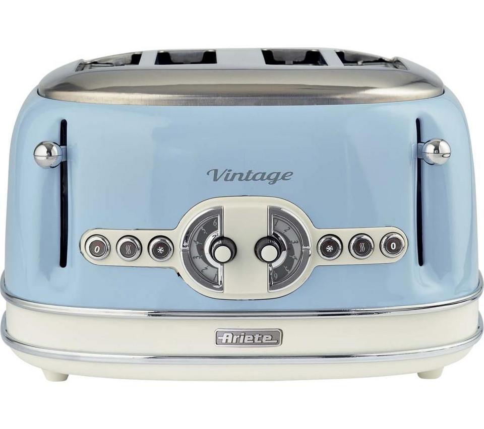 ARIETE Vintage 156 4-Slice Toaster - Blue