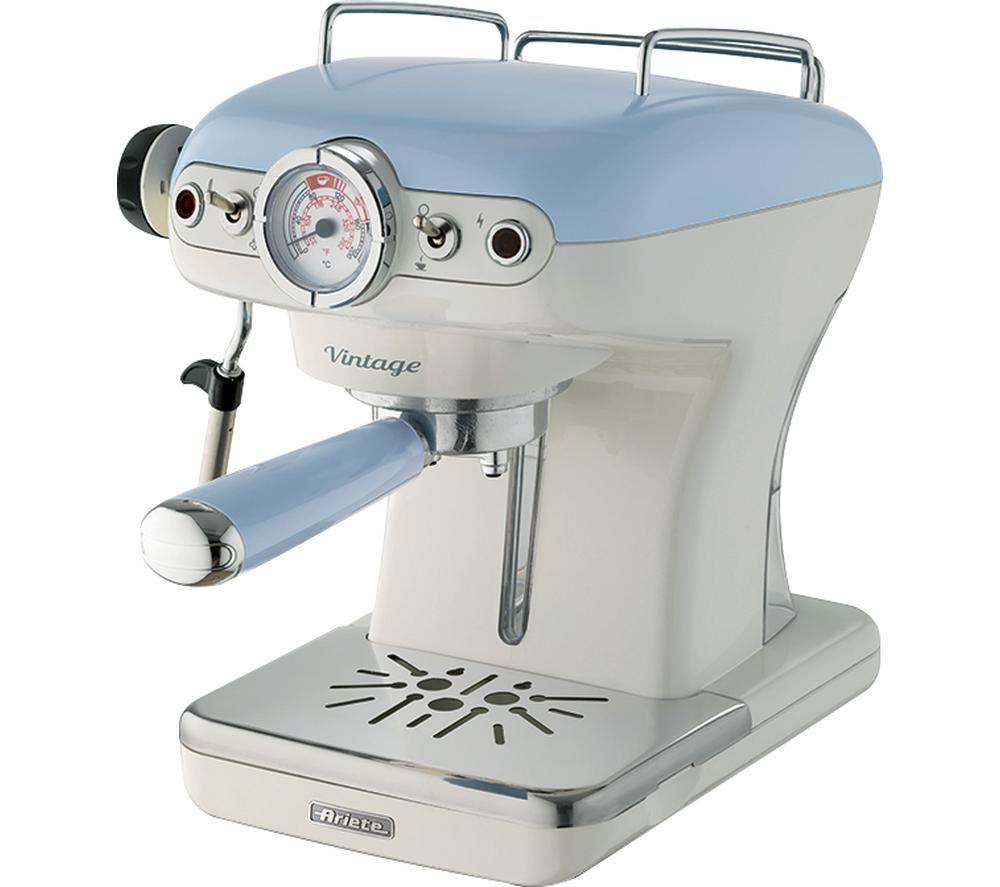 ARIETE Vintage Espresso 1389 Coffee Machine - Blue, White,Blue