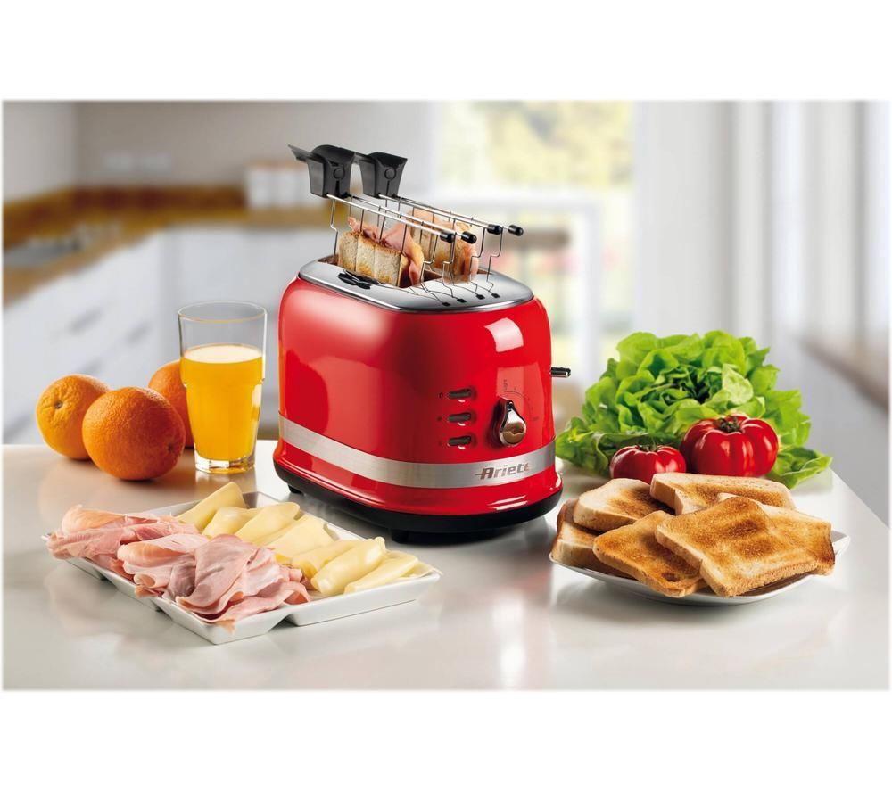 ARIETE Moderna AR1491 2-Slice Toaster - Red image number 3 of 4
