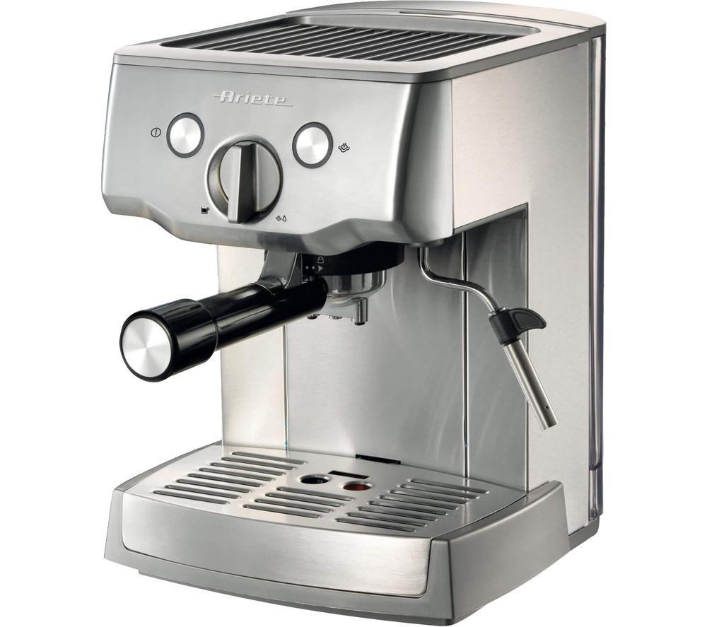 ARIETE Espresso 1324/10 Barista Specialista Mini Coffee Machine - Stainless Steel, Silver/Grey