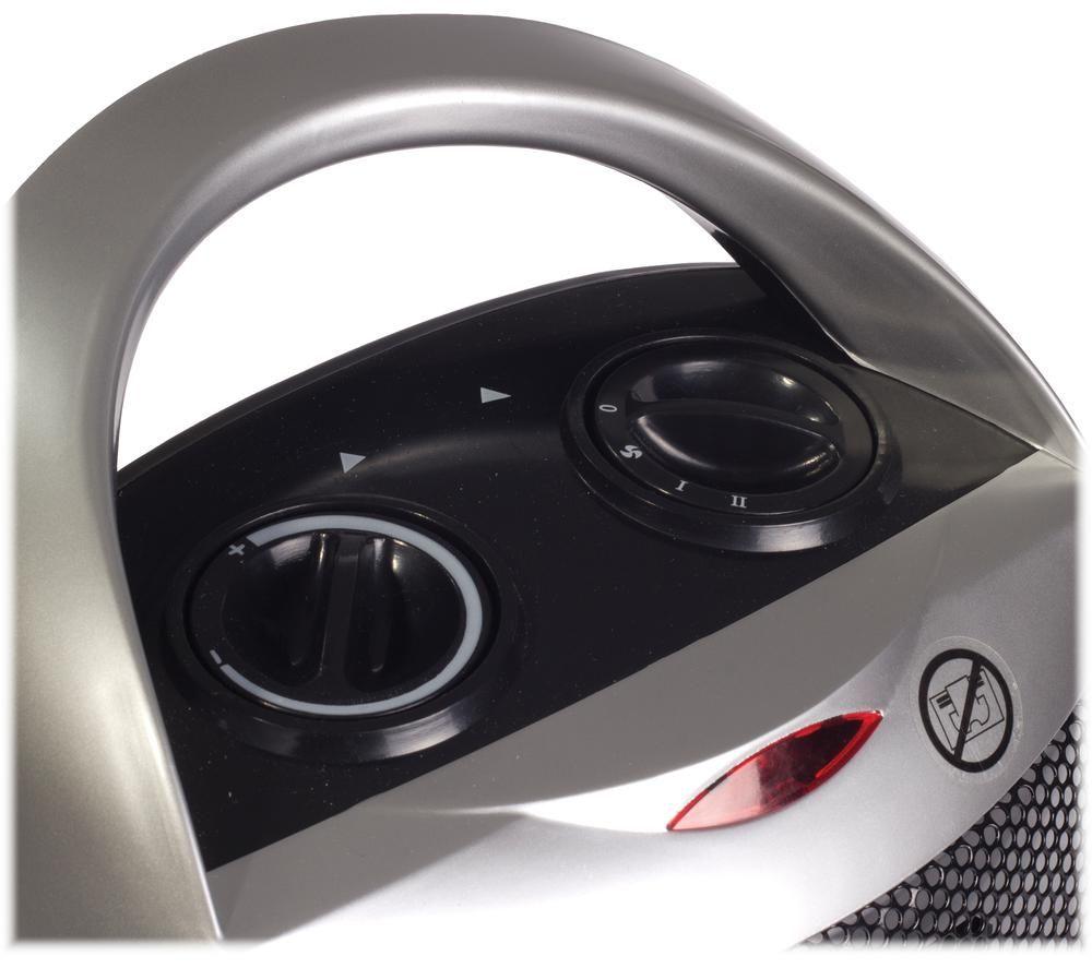 IGENIX IG9030 Portable Hot & Cool Fan Heater - Silver & Black image number 4 of 8