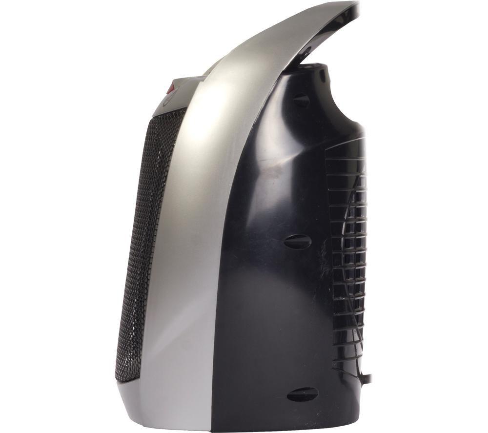 IGENIX IG9030 Portable Hot & Cool Fan Heater - Silver & Black image number 7 of 8
