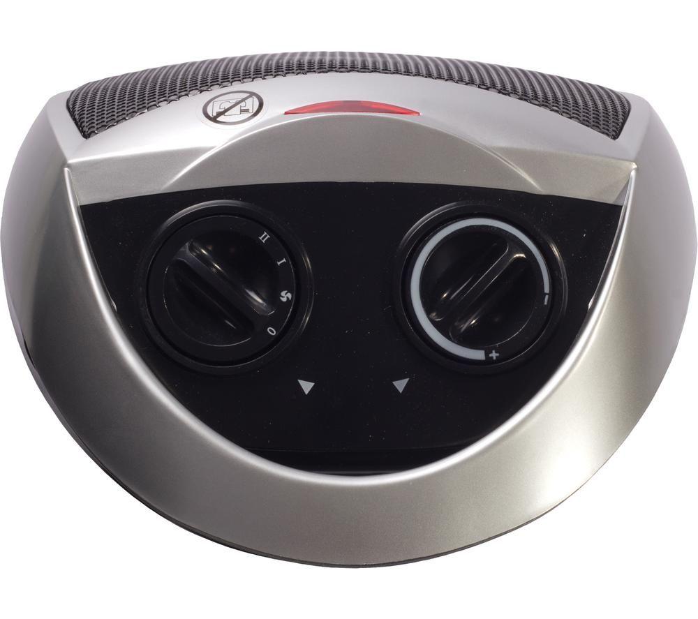IGENIX IG9030 Portable Hot & Cool Fan Heater - Silver & Black image number 8 of 8