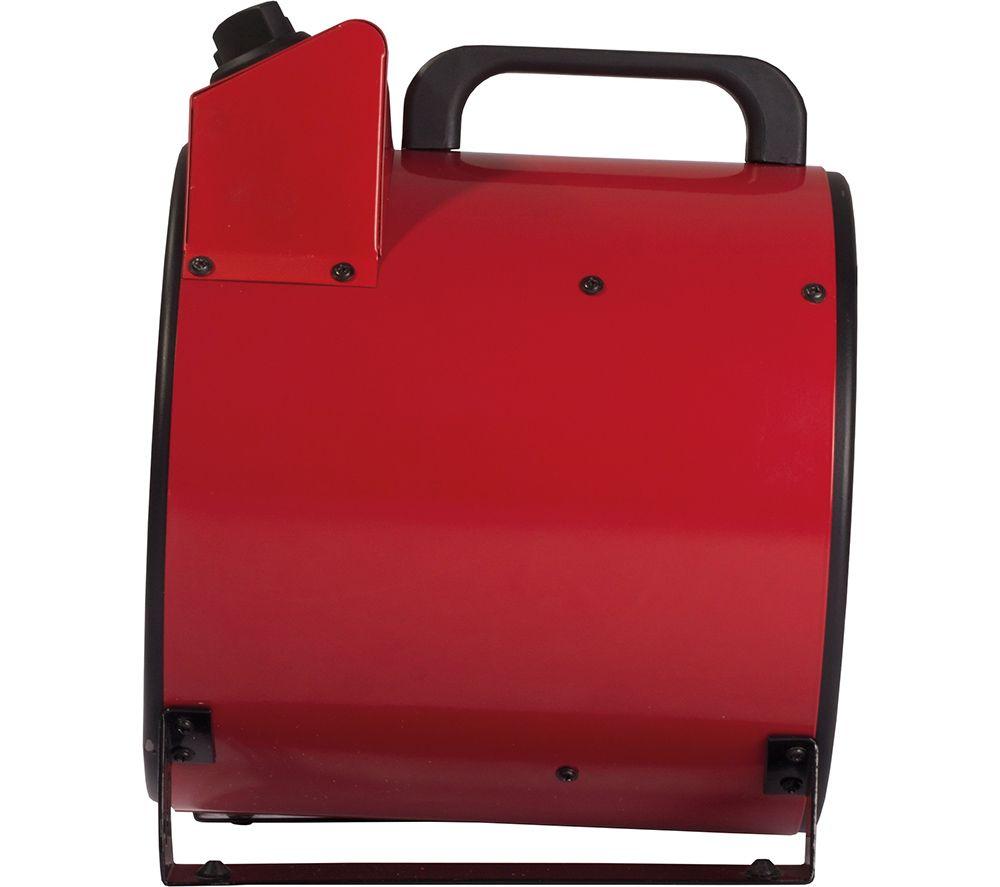 IGENIX IG9301 Portable Hot & Cool Fan Heater - Red & Black image number 3 of 4