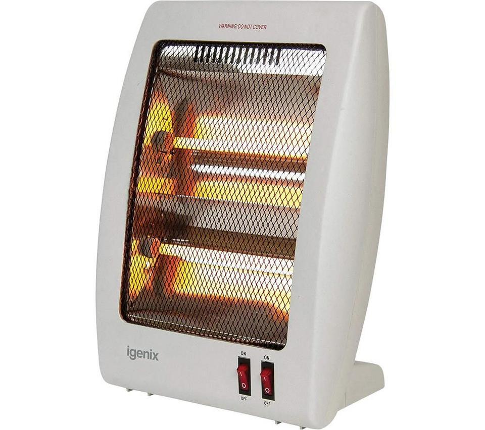 IGENIX IG9509 Portable Halogen Heater - White