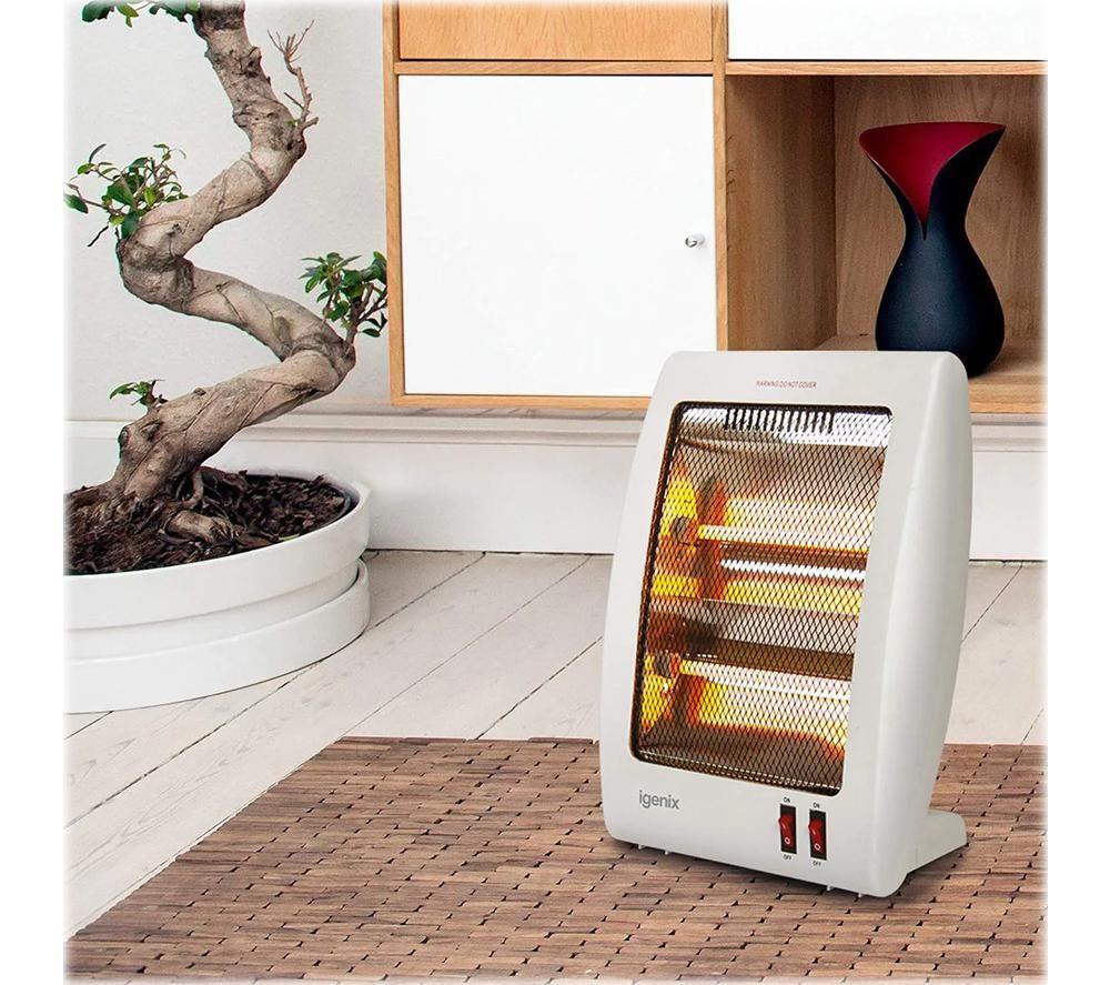 IGENIX IG9509 Portable Halogen Heater - White image number 3 of 4