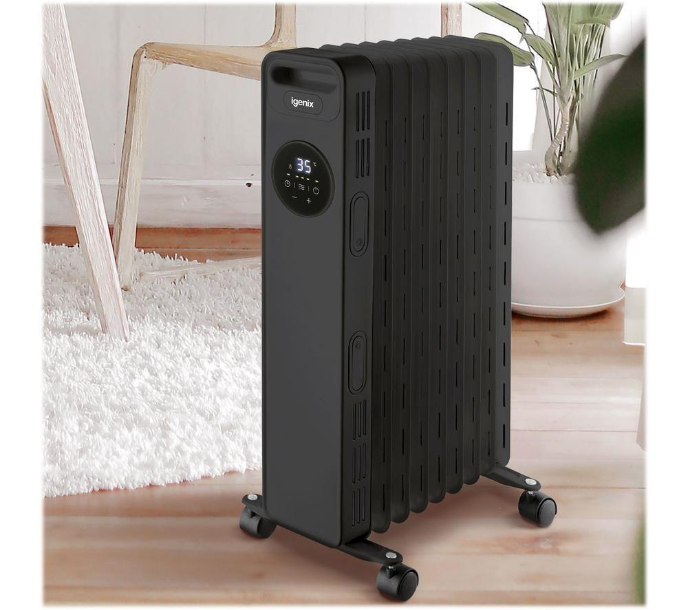 Buy IGENIX IG2621BL Portable Oil-Filled Radiator - Black | Currys