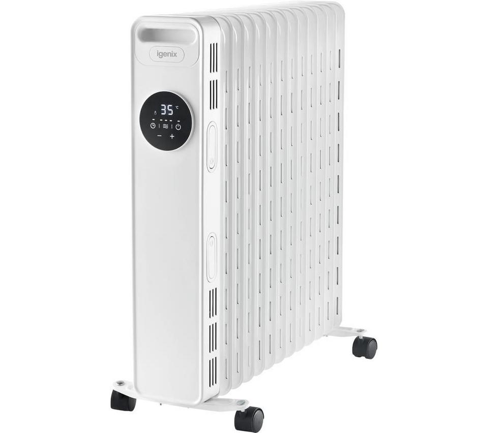 IGENIX IG2626 Portable Oil-Filled Radiator - White
