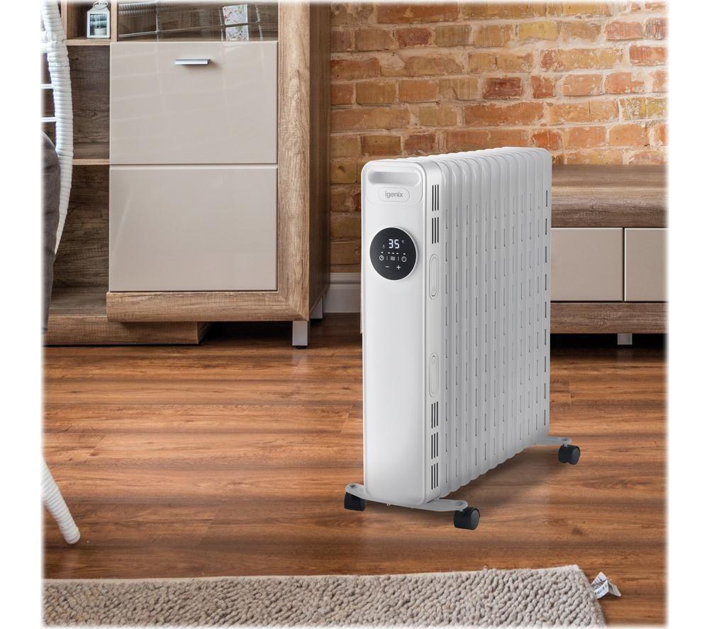 IGENIX IG2626 Portable Oil-Filled Radiator - White image number 4 of 4