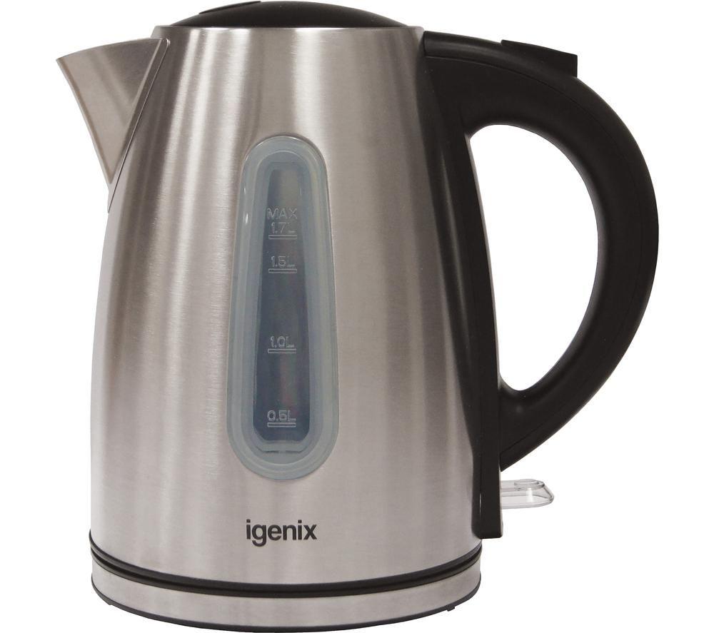 IGENIX IG7251 Jug Kettle - Brushed Steel, Brushed Steel