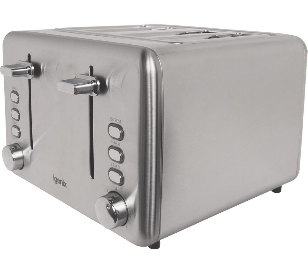 IGENIX IG3204 4-Slice Toaster - Stainless Steel image number 5 of 7
