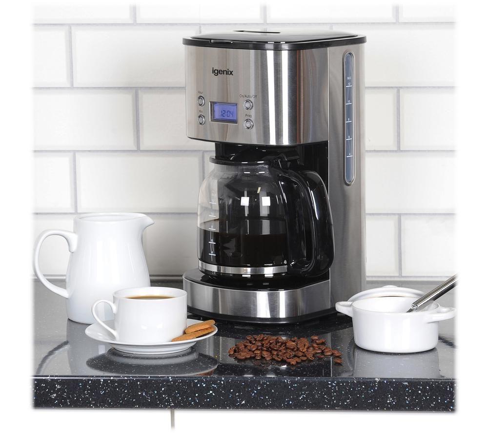 IGENIX IG8250 Filter Coffee Machine - Brushed Steel image number 3 of 3