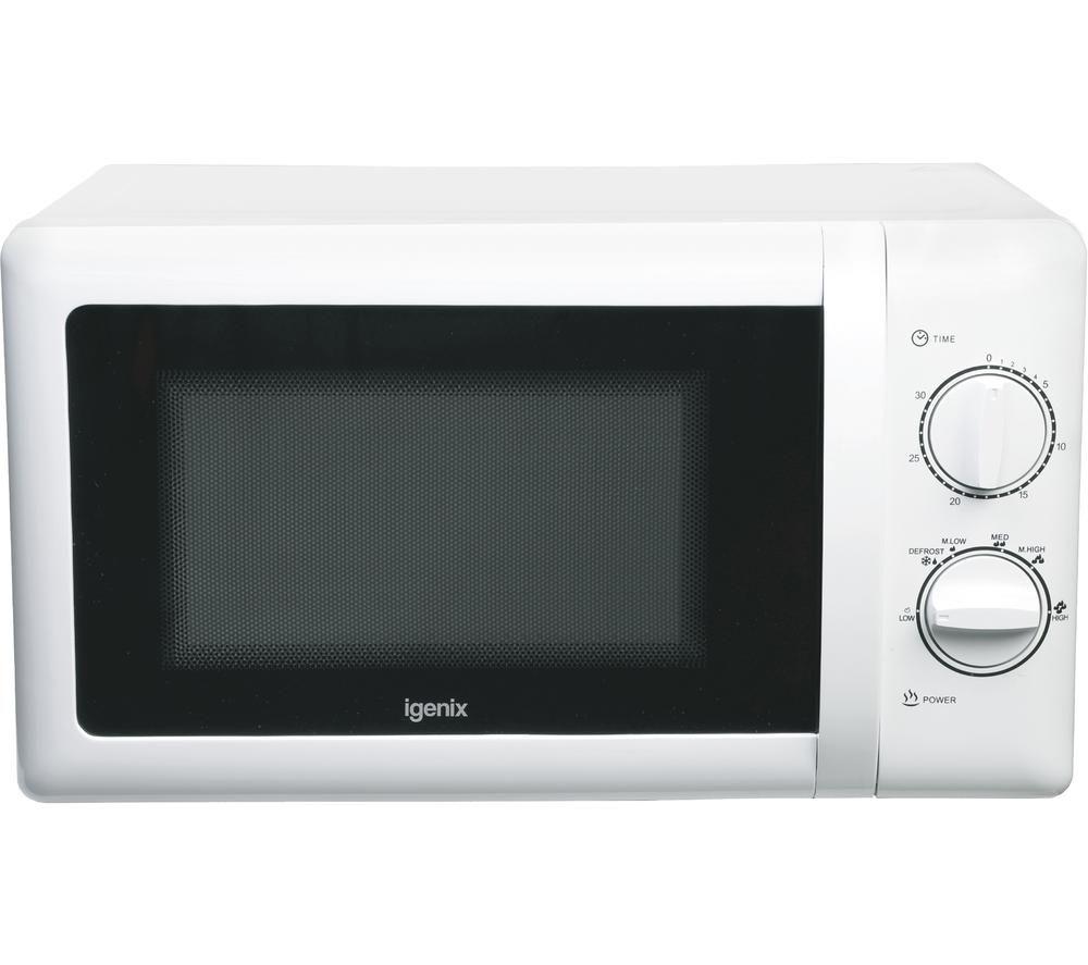IGENIX IG2083 Solo Microwave - White, White