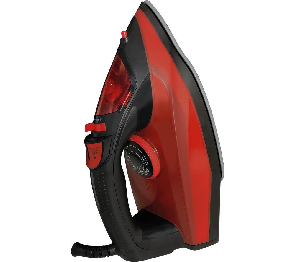 IGENIX PowerSteam Pro IG3126 Steam Iron - Red & Black image number 3 of 8