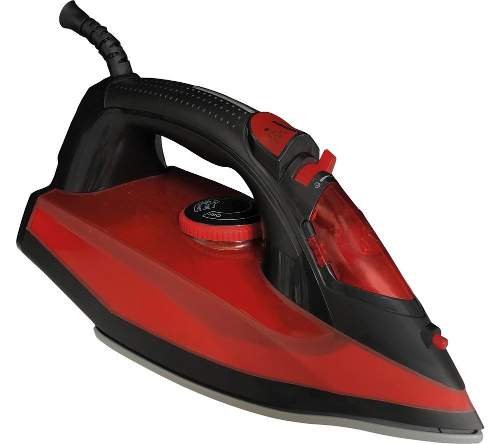 IGENIX PowerSteam Pro IG3126 Steam Iron - Red & Black image number 4 of 8