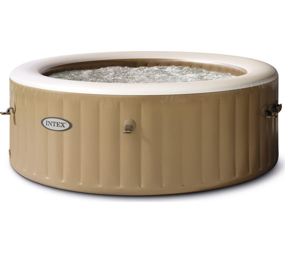 Intex Pure Spa Bubble Massage Inflatable Hot Tub - 8 People, Khaki