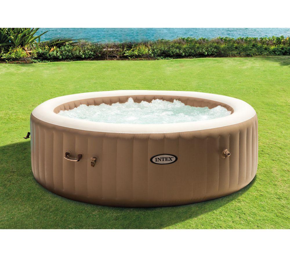 INTEX Pure Spa Bubble Massage Inflatable Hot Tub - 8 people, Khaki image number 2 of 6
