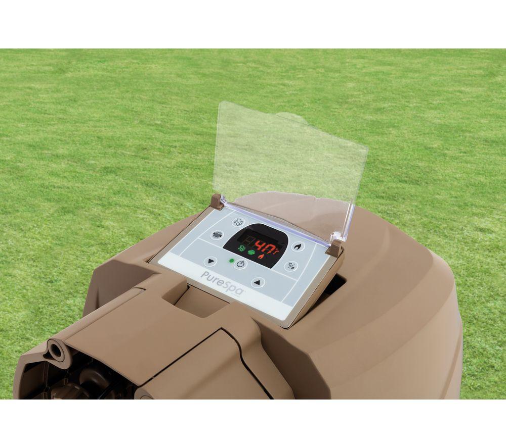 INTEX Pure Spa Bubble Massage Inflatable Hot Tub - 8 people, Khaki image number 4 of 6