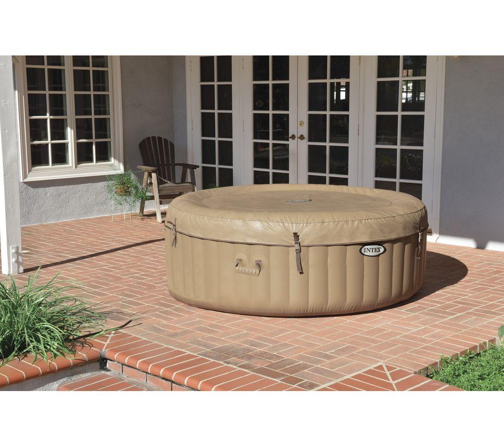 INTEX Pure Spa Bubble Massage Inflatable Hot Tub - 8 people, Khaki image number 6 of 6