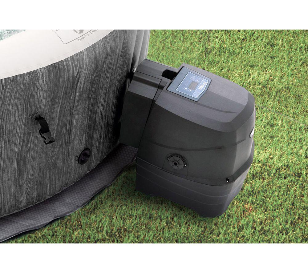 INTEX Pure Spa Greywood Deluxe Inflatable Hot Tub - 4 people, Grey image number 3 of 5