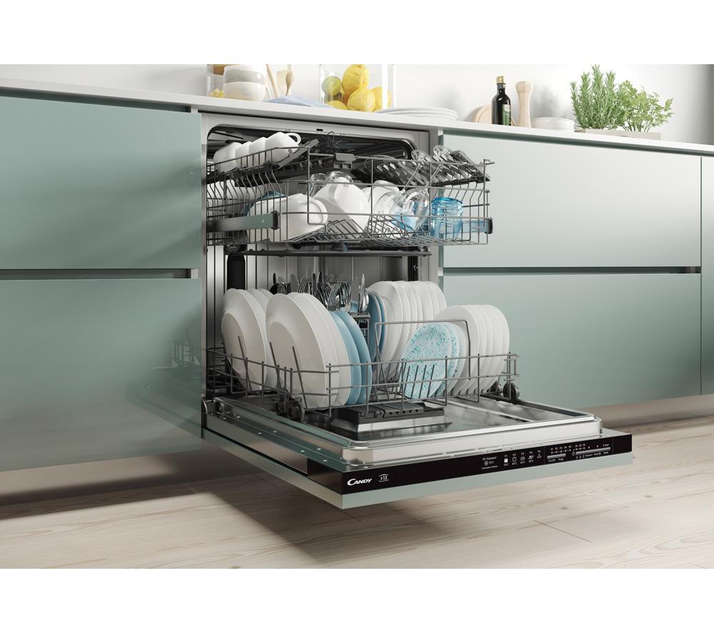 CANDY CI 3D53L0B-80 Full-size Fully Integrated Dishwasher image number 3 of 4