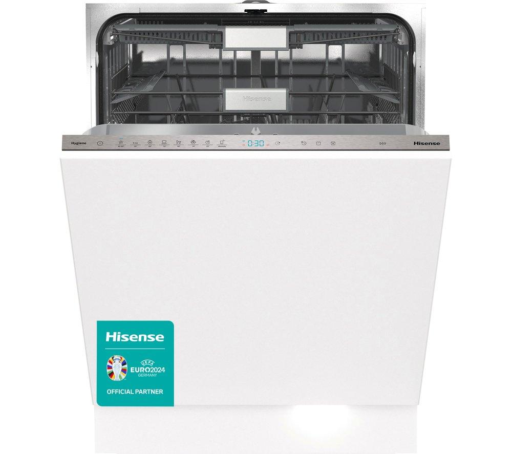 HISENSE HV673C61UK Full-size Fully Integrated WiFi-enabled Dishwasher, White
