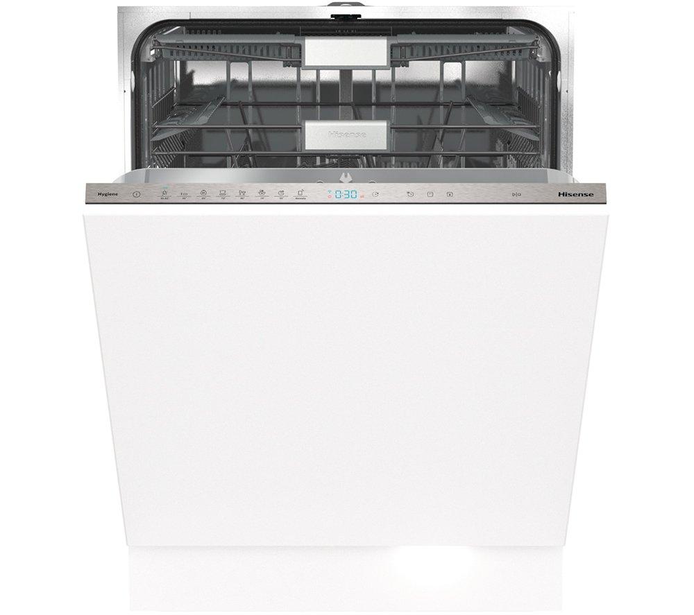 HISENSE HV673C61UK Full-size Fully Integrated WiFi-enabled Dishwasher, White