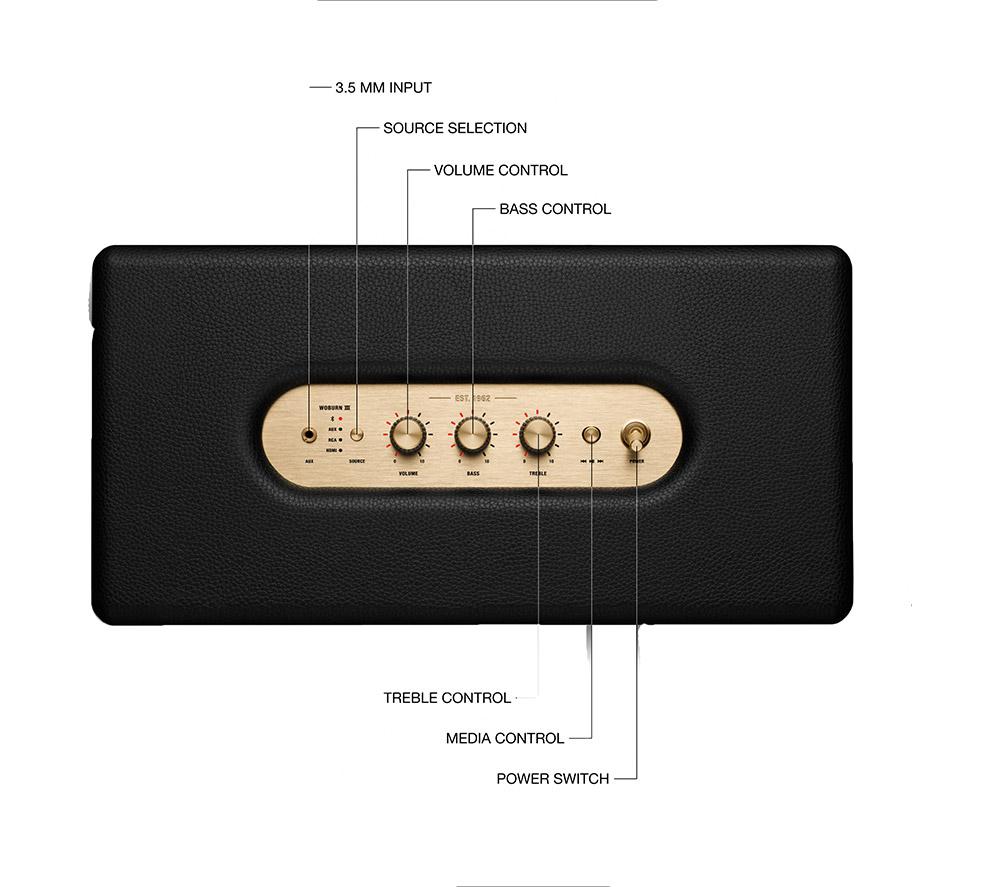 Marshall Woburn III Wireless Bluetooth Stereo Speaker For sale