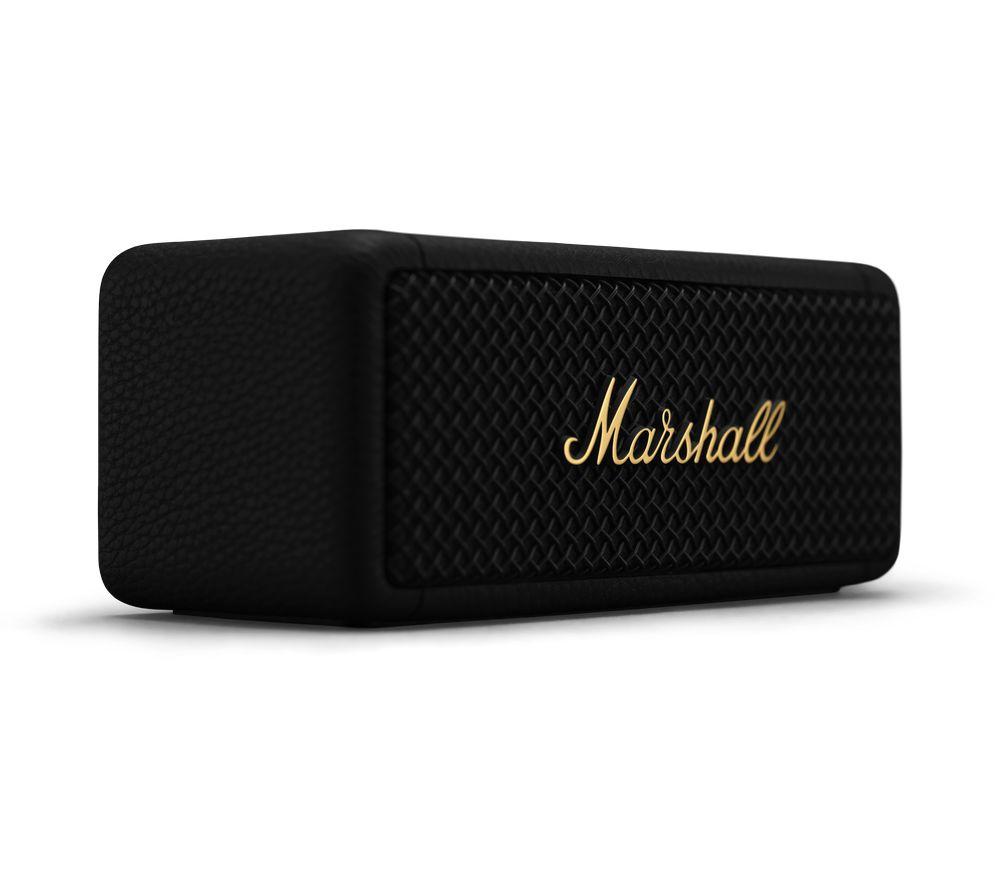 MARSHALL Emberton II Portable Bluetooth Speaker - Black & Brass, Black,Gold