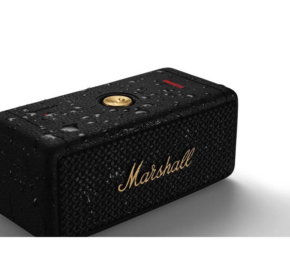 Best Buy: Marshall Emberton Portable Bluetooth Speaker Black/Brass 1005696