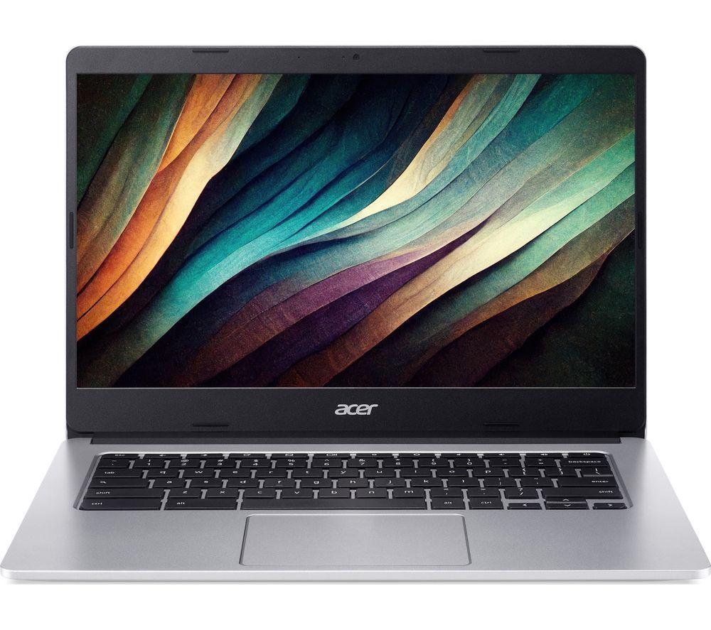 Image of ACER 314 14" Chromebook - MediaTek MT8183C, 128 GB eMMC, Silver, Silver/Grey