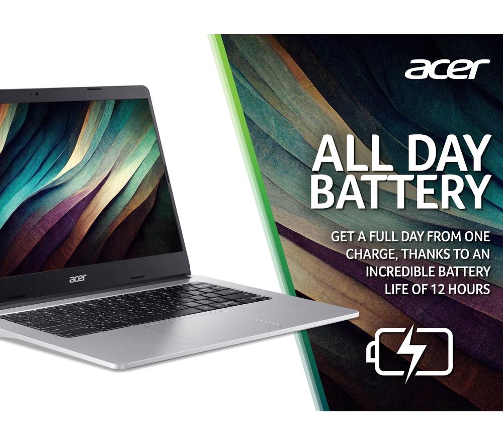 ACER 314 14' Chromebook - MediaTek MT8183C, 128 GB eMMC, Silver - image 6