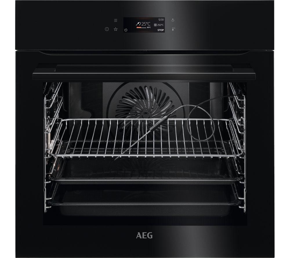 AEG BPK748380B Electric Pyrolytic Oven – Black, Black