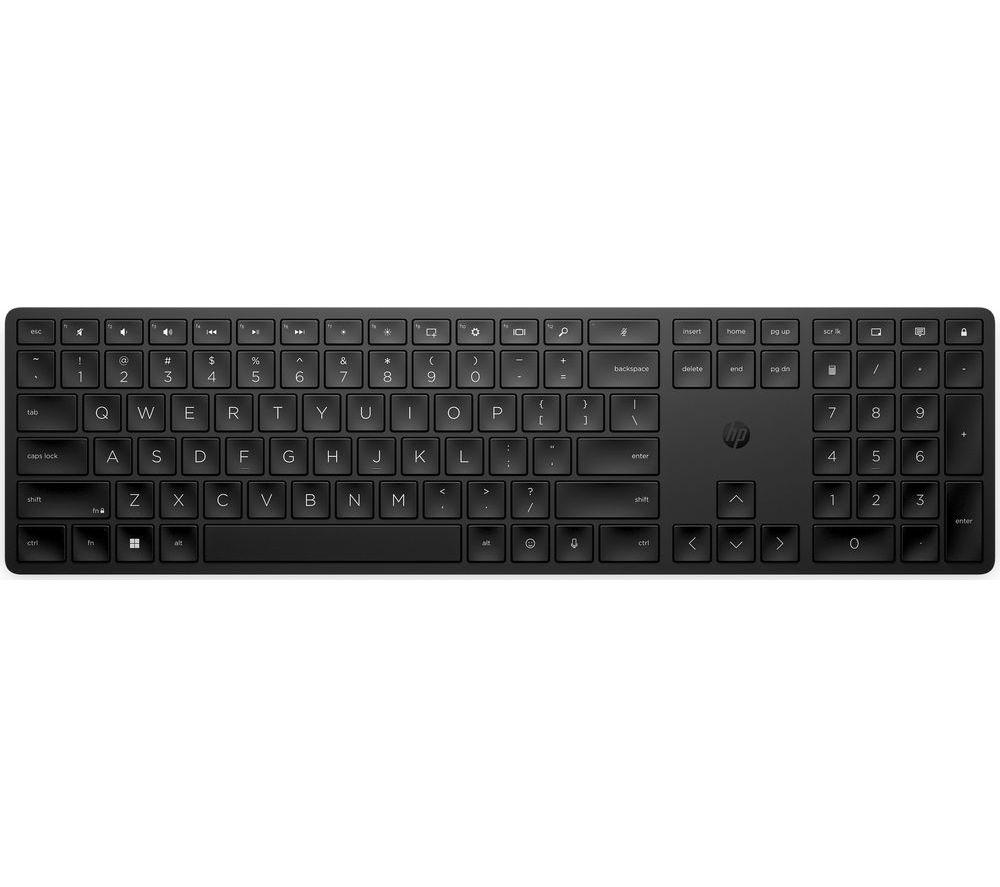 HP 450 Programmable Wireless Keyboard with 20+ Programmable Keys, Adjustable Incline, 20+ month Battery Life, made from 60% Recycled Materials