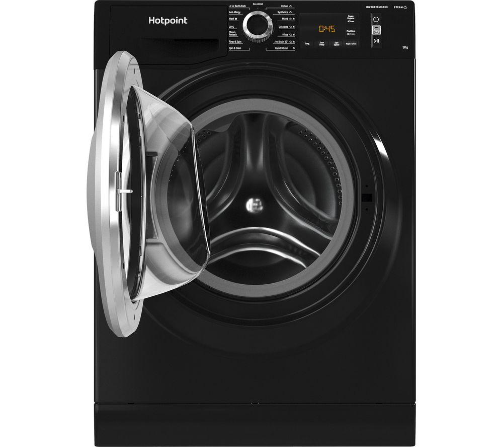 HOTPOINT NM11 965 BC A UK N 9 kg 1600 Spin Washing Machine - Black, Black