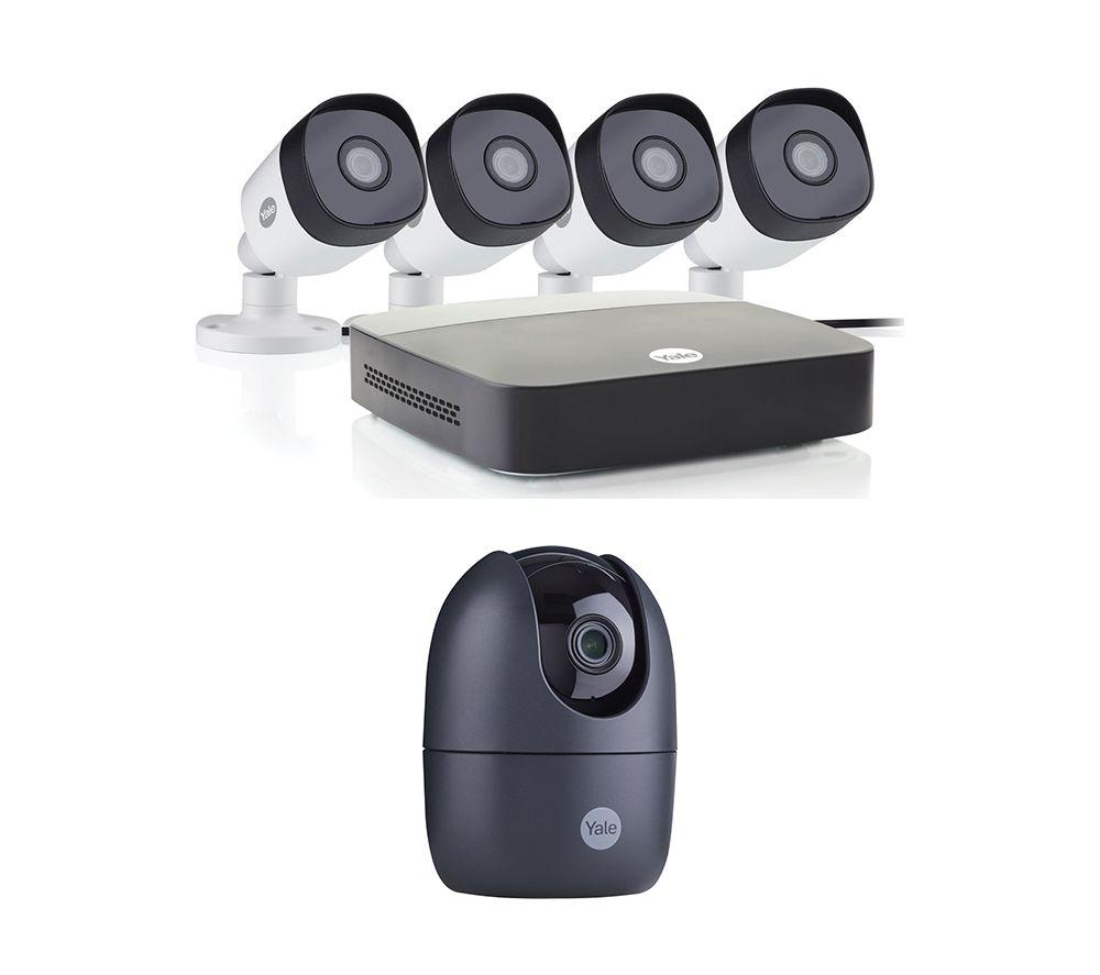 Yale SV4C4ABFX2 Full HD 1080p DVR 4Channel Smart CCTV Kit & Indoor