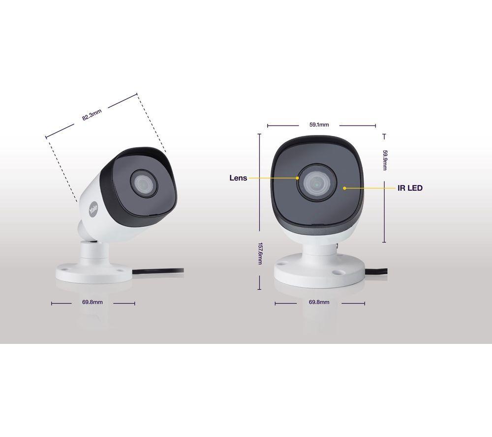 YALE SV-4C-4ABFX-2 Full HD 1080p DVR 4-Channel Smart CCTV Kit & Indoor Camera Bundle image number 3 of 7