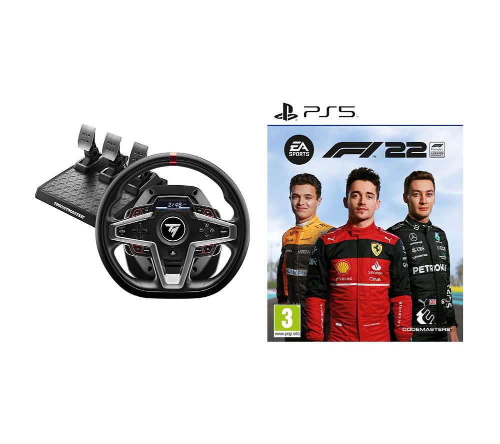 Thrustmaster T248 Racing Wheel, Pedals & PS5 F1 22 Bundle for only Â£359.00