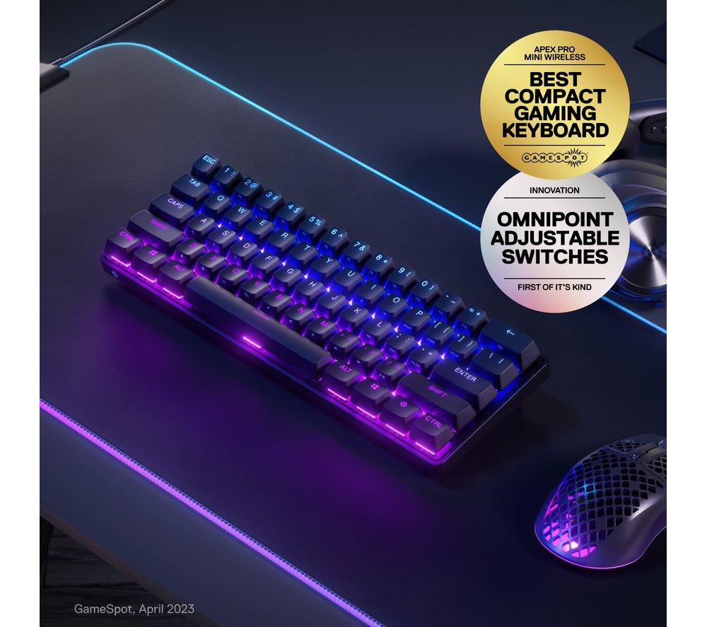 STEELSERIES Apex Pro Mini Wireless Mechanical Gaming Keyboard Black